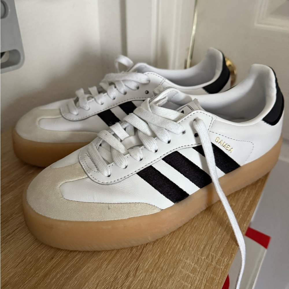 Adidas White and Black Sneakers